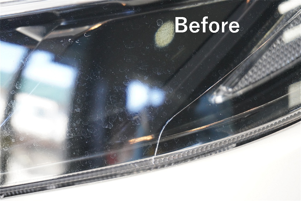 RAV4施工前後の比較画像。仙台のプロショップによる精密な下地処理とコーティングで、新車以上の輝きと透明感を引き出します。