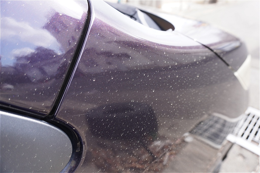 仙台で愛車を守る春の洗車術。花粉の付着を優しく払う毛ばたきの活用と、頑固なシミを熱処理で解消するプロの技術。