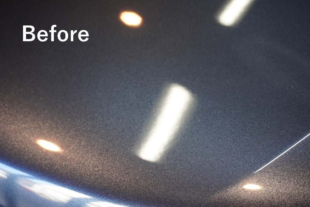 スペーシアカスタム 施工前 塗装曇り