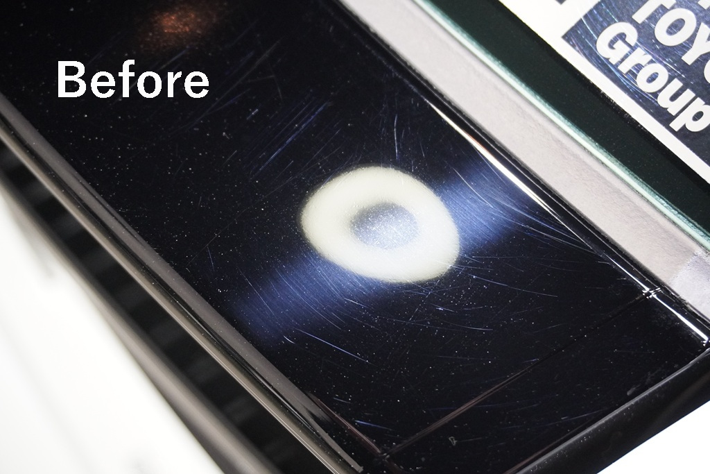 宮城県仙台市でのプリウスPHEV施工事例。新車特有の塗装の曇りを独自の磨き技術で一掃し、本来の鮮やかな輝きを解き放ちます。